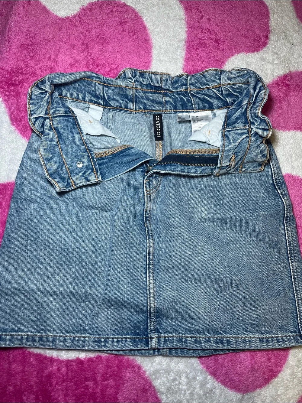 Divided denim mini